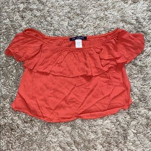 Off the shoulder crop top